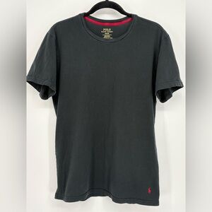Polo by Ralph Lauren T-Shirt Black Crew Neck Red Pony Men’s Medium